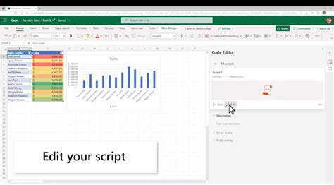 Office Scripts is now generally available in Excel for .